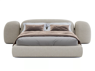 VAO - Fabric double bed by Paolo Castelli - view 2